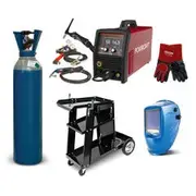 LINCOLN Powercraft 200M Gloves/Gas/Helmet/Trolley Welding Kit TTKIT933