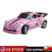1/64 RC Drift Car Race Car Remote Control Drift Car 4WD Mini Toy w/ Lights Pink