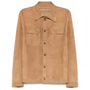 [Eliza J] Eliza J Suede Shirt Jacket 2 US NEUTRALS