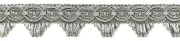 Scalloped Fringe Gimp, Color# 049 - Silver Grey [Sold By The Yard]