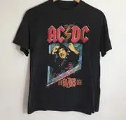 AC DC The Razors Edge Tour Tour Black Short Sleeve Men T-Shirt Style 22 L