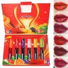 Six Lip Glaze Set Water Light Glass Lip Gloss Lip Liquid Does Not Fade Student