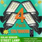 8000W LED Solar Light Street Flood Sensor Remote Outdoor Garden Security Lamp