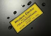 WESTERN ELECTRIC 756A SPEAKER LOGO WATER SLIDE DECAL WATER DECAL STICKER