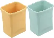 OSALADI 2Pcs Slicer Cup for Kitchen Fruit Slicer Tool Stainless Steel Safe for Banana Strawberry
