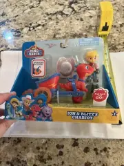 Dino Ranch Jon & Blitz’s Chariot New in Package Free Ship in USA