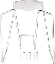Wall Mounted Garden Hose Holder - Wall Mounted Garden Hose Organizer Stainless Steel | Hose Reel Hook Storage Holder with Screws Wall Mount for Expandable S