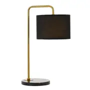 Apricus Gold Black Contemporary Table Lamp