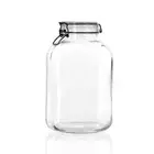 Lemon & Lime Fido 5L/27.5cm Glass Clip Jar Canister Food Storage/Container Clear