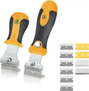 Multi-Purpose Razor Blade Scraper | Razor Scraper Set W/ 10Pcs Extra Blades Clea
