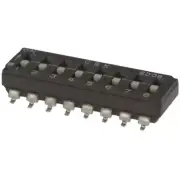 SD08H0SBD Dip Switch SPST 8 Position Surface Mount Slide (Standard) Actuator 100