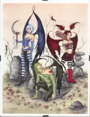 When Faeries Go Bad Print by Fantasy Artist Amy Brown Framed Ready to Hang