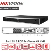 Hikvision DS-7608NXI-I2/8P/S(E) 8CH 4K 8MP POE NVR for Security Camera System