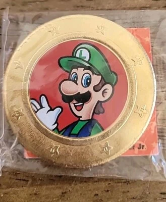 Frankford Wonder Ball Super Mario Brothers Metal Coin Luigi Unopened NEW sealed