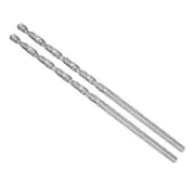 1.5mm YG6X Tungsten Carbide Left Hand Straight Shank Twist Drill Bits 2-Pieces