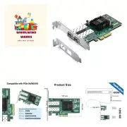 1000Mbps Gigabit Ethernet PCI Express NIC Network Card with Intel I350AM2 Chi...
