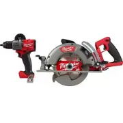 Milwaukee Cordless 1/2" Hammer Drill/Driver W/ 7-1/4" Rear Handle Circular Saw