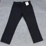 Dockers Chino Pants Men's 36X29 Black Cotton Stretch Slim Fit Mid Rise Pockets