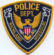 RICHLAND MISSOURI POLICE yellow border POLICE PATCH