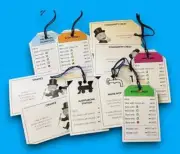 Ephemera Gift Tags Monopoly (Pack 10) Upcycled Handmade Junk Journal Scrap Book