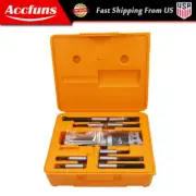 9Pcs 2" Boring Head R8 Shank 1/2" Carbide Boring Bar Set Milling For Bridgeport