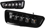 2Pcs DRL LED Daytime Running Lights Compatible For Ford Raptor SVT F150 2016 2017 2018 2019 2020 with Turn Signal Yellow Fog Lamp