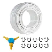 PEX-AL-PEX Tube,50M, 20mm Diameter Aluminum-Plastic Composite Pipe Oxygen Barrier Radiant Floor PEX Pipe, 2 mm Thickness Radiant Heat Floor Plumbing Inner Aluminum Layer PEX Tubing