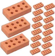 LOLIPPYY 50Pcs Miniature Wall Brick for DIY Table Models for Architectural Display Crafting and Imaginative Play Durable Micro Landscaping Bricks