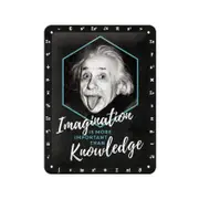 Nostalgic-Art Small Sign Einstein - Imagination & Knowledge