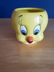 1989 Vintage Tweety Bird Ceramic 3D Coffee Mug Looney Tunes Applause Exc Cond!!