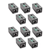 10PCS Black Passive RJ-45 POE Injector Splitter Power Over Ethernet Adapter