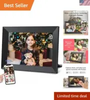10.1 Inch Smart WiFi Digital Picture Frame—Share Photos & Videos Effortlessly