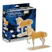 Original 3D Crystal Puzzle Deluxe - Horse - Fun yet challenging brain teaser ...
