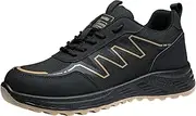 [JiuQing] Steel Toe Shoes Mens Lightweight Safety Work Shoes Indestructible Puncture Proof Industrial Shoes