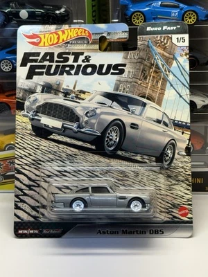 HOT WHEELS PREMIUM 2020 Fast & Furious Aston Martin DBS Euro Fast 1/5 Movie Toy