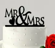 Acrylic Mr & Mrs Cake Topper Wedding Cake Top Decoration