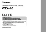 Pioneer VSX-40 Receiver Owners Manual