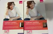 New 2 MEDIVEN COMFORT Compression Stockings Closed Toe Pantyhose Thigh Petite
