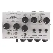 Demonfx SIMPLE DI Box Guitar Pedal Preamp Simulator,Power Amp Simplifier Stereo