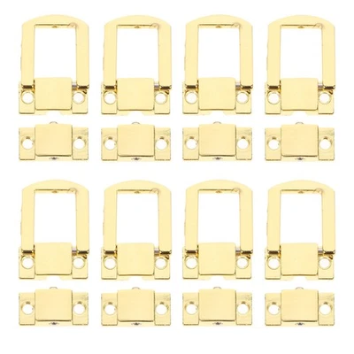 10 Pcs Hasp Lock Latches for Wood Boxes Clasp Jewelry Buckle Trunk