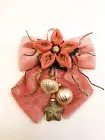 Bow Christmass Pink Padded Decorum Decoration Tree Star Small Balls Gold