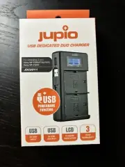 Jupio USB Dedicated Duo Charger LCD for Sony NP-FM50, NP-F550/F750/F970 #JDC2011
