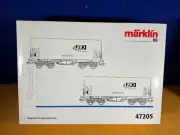 A11-68 TRAIN CARS - SET OF 2 CARS FOR ROLLED - HO SCALE - MARKLIN HO #47205