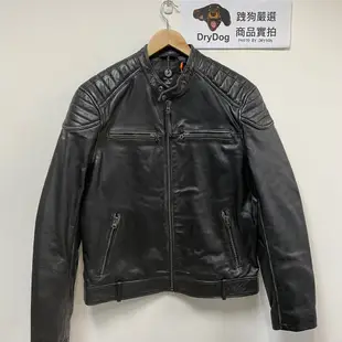 跩狗嚴選 極度乾燥 Superdry Moto Racer 經典 騎士 真皮皮衣 復古風格 外套 黑色 牛皮 車衣 重機