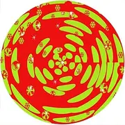 Slipmat Slip Mat Scratch Pad Felt for Any 12" LP DJ Vinyl Turntable Record Player Custom Graphical - Orange and Lime Psycho