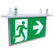Lumos Blade 6W LED Recessed Emergency Exit Sign - White