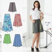 Stitch & Style: Women's Skirt Sewing Pattern (Sizes 6-18) - Mid to Long Length