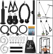 Weight Cable Pulley System Gym, Upgraded Cable Pulley Attachments for Gym LAT