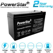 12V 7Ah Battery UB1280 F2 D5779 RB128 PS1272F2 APC 400 420 Alarm Security System