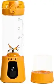 BLENDi Pro+ Portable Blender (New 2025 Model, 17.5oz, Orange) – Upgraded 120W Motor, USB-C Rechargeable, Cordless Personal Blender for Smoothies & Shakes – BPA-Free, Self-Cleaning, Travel-Friendly